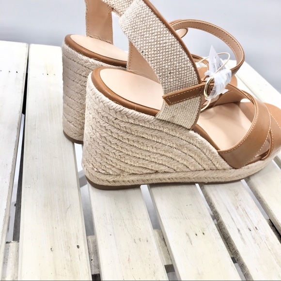 NWT Ann Taylor Cashew Espadrille Wedge San… - Picture 5 of 8